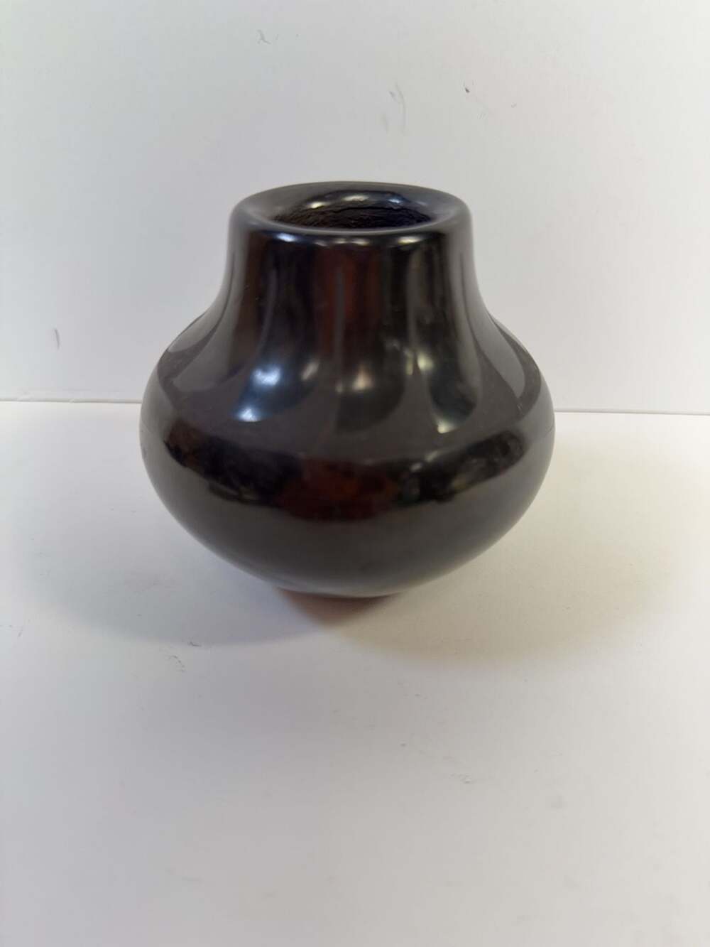Elaine Salazar Santa Clara Pueblo Blackware Pottery Vase